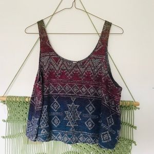 Aztec Crop Top